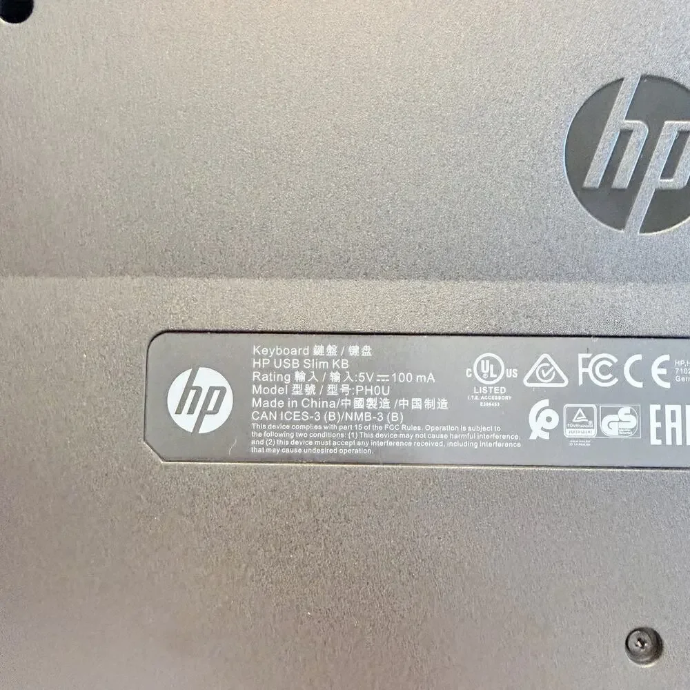 Genuine HP Keyboard 803181-001 USB Slim KB Win 8 US Black NIB